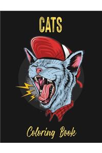 Cats Coloring Book
