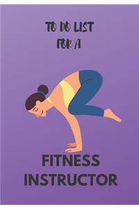 To Do List for a Fitness Instructor