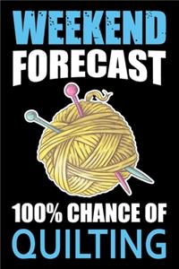 Weekend Forecast 100% Chance Of Quilting