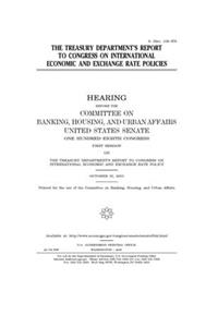 The Treasury Department's report to Congress on international economic and exchange rate policies