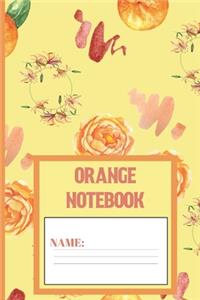 Orange Notebook: Orange gifts for women, men, kids, and teens: cute & elegant blank Picasso Lined notebook/Journal to write in