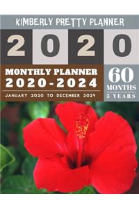 5 Year Monthly Planner 2020-2024