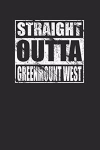 Straight Outta Greenmount West 120 Page Notebook Lined Journal