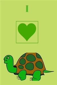 I Love Turtle Notebook