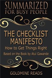Checklist Manifesto - Summarized for Busy People