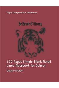 Tiger Composition Notebook