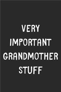 Very Important Grandmother Stuff