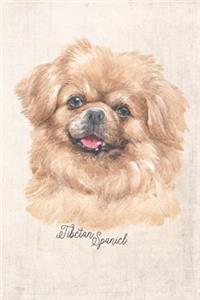 Tibetan Spaniel Dog Portrait Notebook