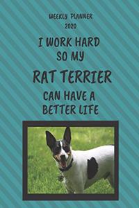 Rat Terrier Weekly Planner 2020
