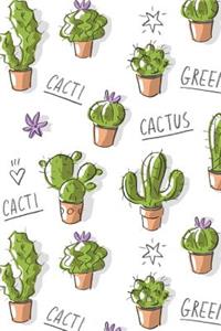 Bullet Journal: Awesome Cactus Bullet Journal - 120-Page 1/2 Inch Dot Grid Cactus Notebook - 6 X 9 Perfect Bound Paperback
