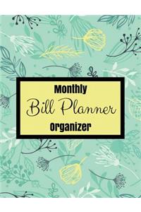 Monthly Bill Planner Organizer