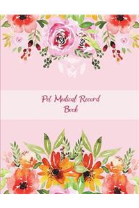Pet Medical Record Book