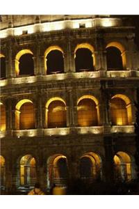 Colosseum Rome Italy Notebook Large Size 8.5 x 11 Ruled 150 Pages Softcover