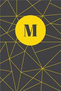Monogram Initial M Notebook