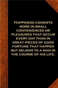 2019 Daily Planner Ben Franklin Quote Happiness Vintage Style
