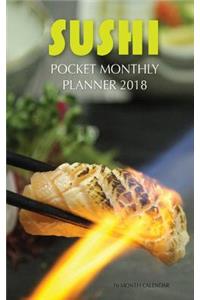 Sushi Pocket Monthly Planner 2018