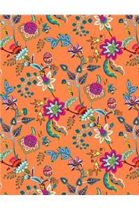 My Big Fat Journal Notebook Chinoiserie Pattern On Orange