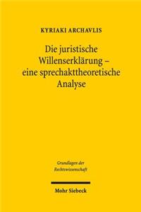 Die juristische Willenserklarung - eine sprechakttheoretische Analyse