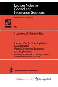 Control Problems for Systems Described by Partial Differential Equations and Applications