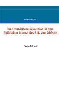 Die Französische Revolution in dem Politischen Journal des G.B. von Schirach