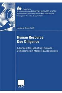 Human Resource Due Diligence