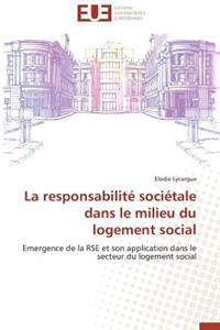 La Responsabilité Sociétale Dans Le Milieu Du Logement Social