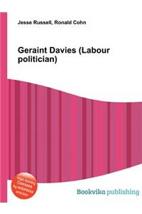 Geraint Davies (Labour Politician)
