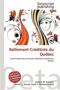 Ralliement Creditiste Du Quebec