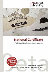 National Certificate