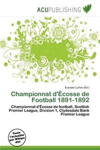 Championnat D' Cosse de Football 1891-1892