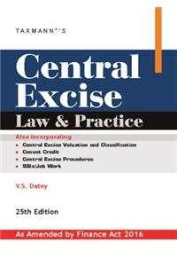 Central Excise Law & Practice