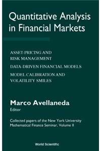 Quantitative Analysis in Financial Markets: Collected Papers of the New York University Mathematical Finance Seminar (Vol II)