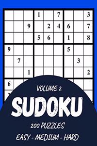 Sudoku 200 Puzzles Easy Medium Hard Volume 2