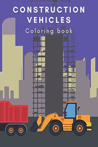 Construction Vehicles coloring book