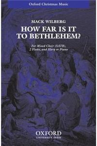 How far is it to Bethlehem?