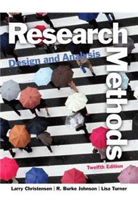 Research Methods, Design, and Analysis