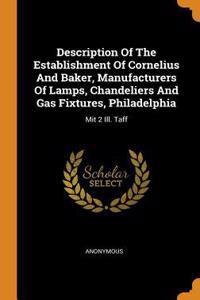 Description of the Establishment of Cornelius and Baker, Manufacturers of Lamps, Chandeliers and Gas Fixtures, Philadelphia