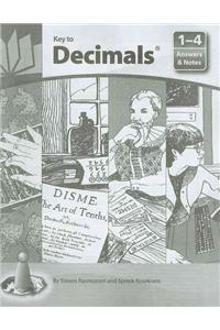 Key to Decimals, Books 1-4, Answers and Notes