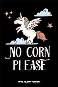No Corn Please Food Allergy Journal