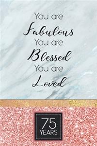 75th Birthday Journal