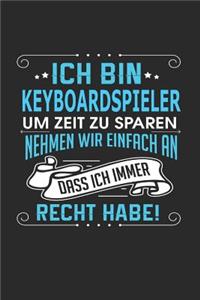 Ich Bin Keyboardspieler Um Zeit Zu Sparen Nehmen Wir Einfach an Dass Ich Immer Recht Habe!