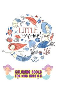Little Mermaid Coloring Books For Kids ages 6-8