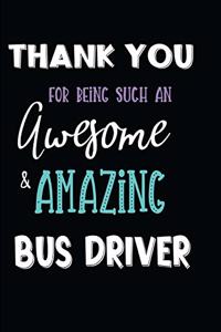 Thank You For Being Such An Awesome & Amazing Bus Driver