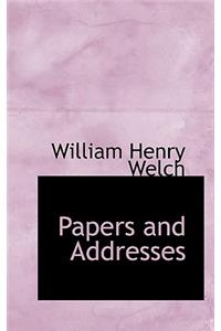 Papers and Addresses