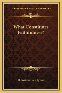 What Constitutes Faithfulness?