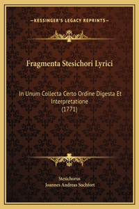 Fragmenta Stesichori Lyrici