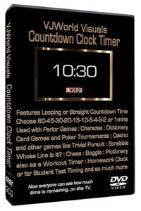 VjWorld Visuals Countdown Clock Timer