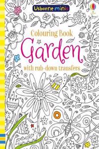 Colouring Book Garden with Rub Down Transfers x5