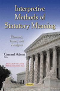 Interpretive Methods of Statutory Meaning
