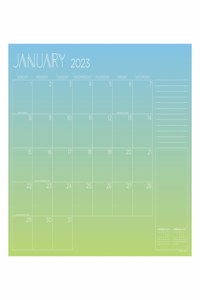 Cal 2023- Gradient Mood Desk Pad Monthly Blotter Calendar